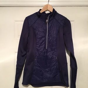 Champion athletic zippered top.